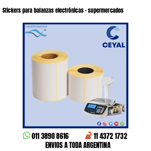 Stickers para balanzas electrónicas – supermercados