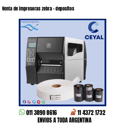 Venta de impresoras zebra – depositos