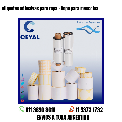 etiquetas adhesivas para ropa – Ropa para mascotas