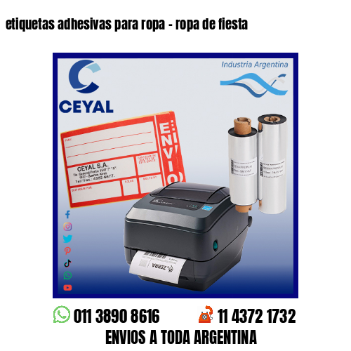 etiquetas adhesivas para ropa – ropa de fiesta