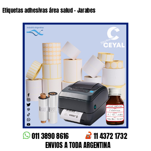 Etiquetas adhesivas área salud – Jarabes