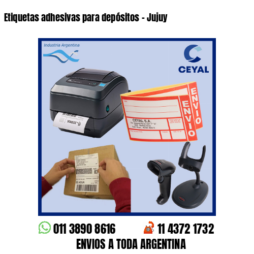 Etiquetas adhesivas para depósitos - Jujuy
