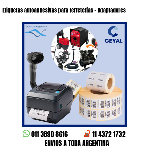 Etiquetas autoadhesivas para ferreterías – Adaptadores