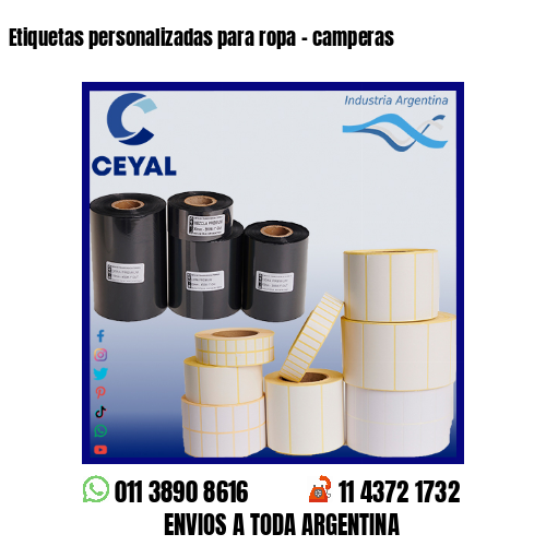 Etiquetas personalizadas para ropa – camperas