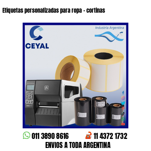 Etiquetas personalizadas para ropa – cortinas