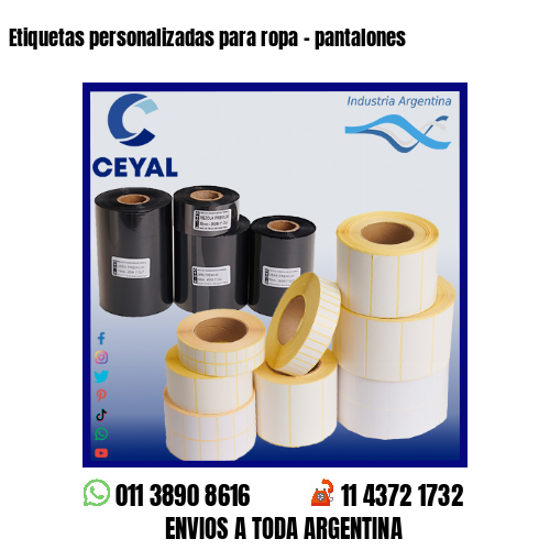Etiquetas personalizadas para ropa – pantalones