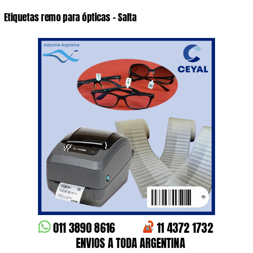Etiquetas remo para ópticas – Salta