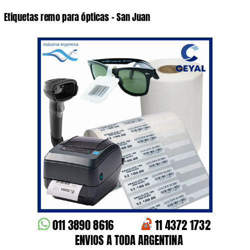 Etiquetas remo para ópticas – San Juan