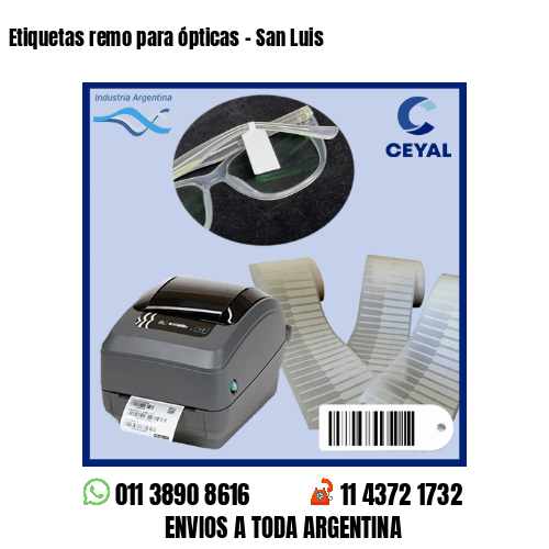 Etiquetas remo para ópticas – San Luis