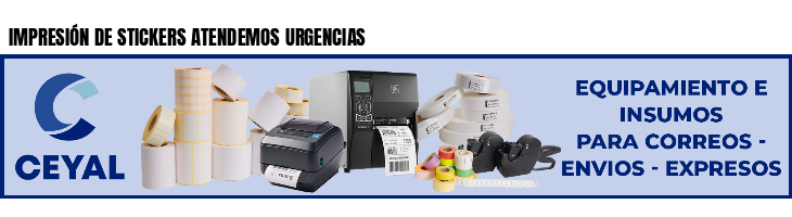 IMPRESIÓN DE STICKERS ATENDEMOS URGENCIAS
