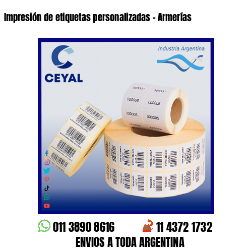 Impresión de etiquetas personalizadas – Armerías
