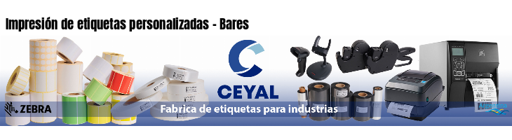 Impresión de etiquetas personalizadas - Bares