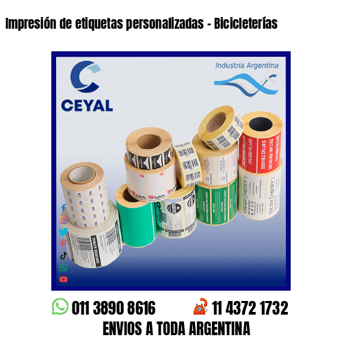 Impresión de etiquetas personalizadas – Bicicleterías