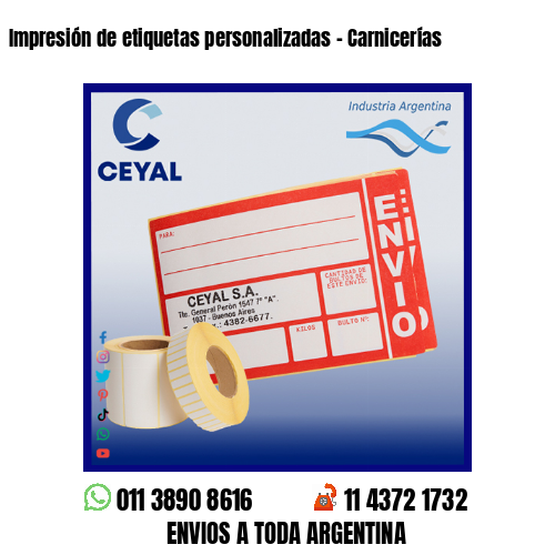 Impresión de etiquetas personalizadas – Carnicerías