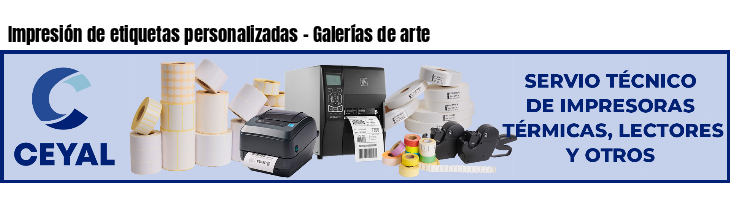 Impresión de etiquetas personalizadas - Galerías de arte