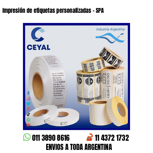 Impresión de etiquetas personalizadas – SPA
