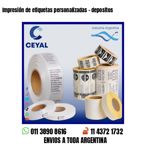 Impresión de etiquetas personalizadas – depositos