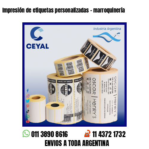 Impresión de etiquetas personalizadas – marroquinería