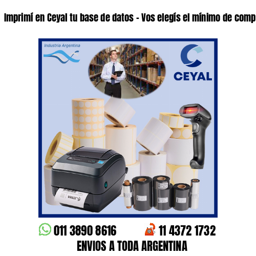 Imprimí en Ceyal tu base de datos – Vos elegís el mínimo de compra