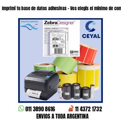 Imprimí tu base de datos adhesivas – Vos elegís el mínimo de compra