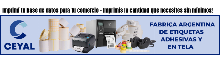 Imprimí tu base de datos para tu comercio - Imprimís la cantidad que necesites sin mínimos!