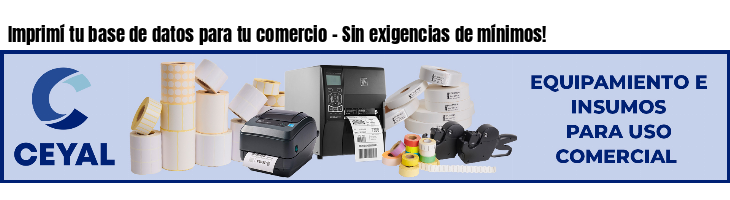 Imprimí tu base de datos para tu comercio - Sin exigencias de mínimos!