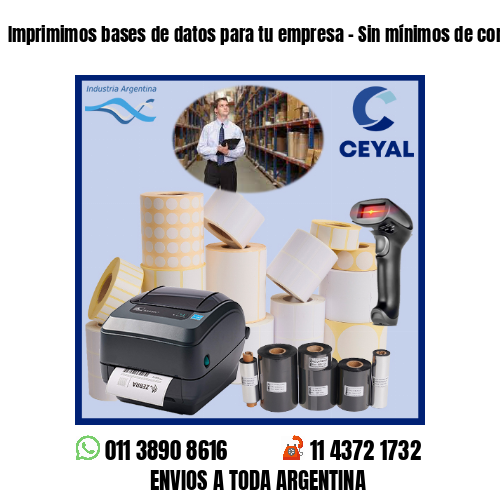 Imprimimos bases de datos para tu empresa – Sin mínimos de compra!