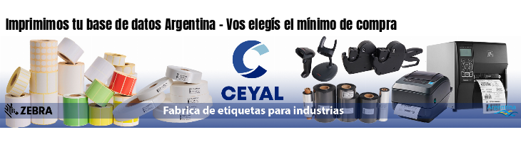 Imprimimos tu base de datos Argentina - Vos elegís el mínimo de compra
