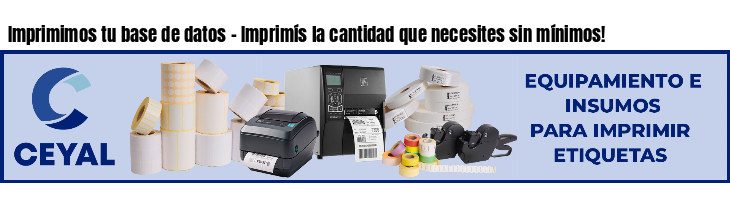 Imprimimos tu base de datos - Imprimís la cantidad que necesites sin mínimos!