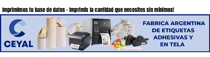 Imprimimos tu base de datos - Imprimís la cantidad que necesites sin mínimos!