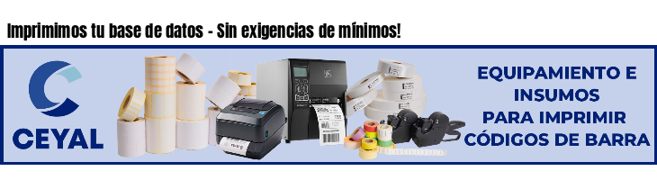 Imprimimos tu base de datos - Sin exigencias de mínimos!