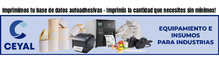 Imprimimos tu base de datos autoadhesivas - Imprimís la cantidad que necesites sin mínimos!