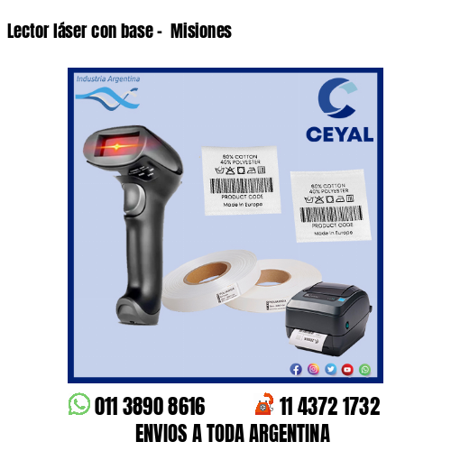 Lector láser con base –  Misiones