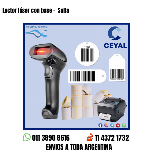 Lector láser con base –  Salta