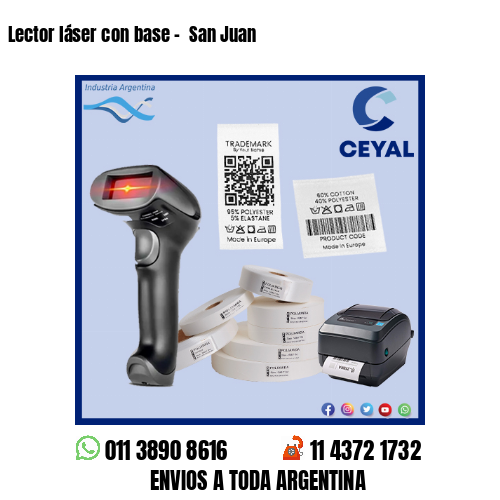 Lector láser con base –  San Juan
