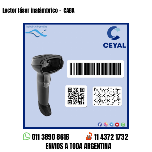 Lector láser inalámbrico –  CABA