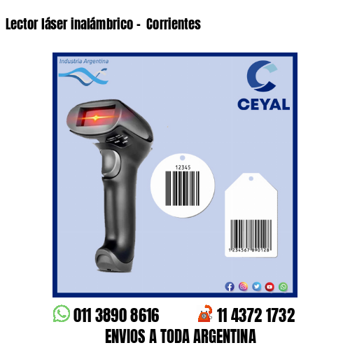 Lector láser inalámbrico –  Corrientes