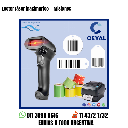 Lector láser inalámbrico –  Misiones