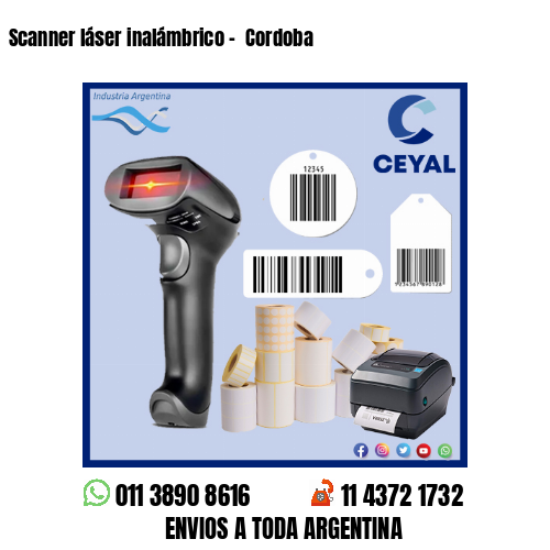 Scanner láser inalámbrico –  Cordoba