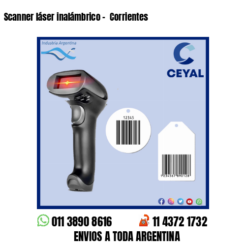 Scanner láser inalámbrico –  Corrientes