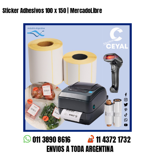 Sticker Adhesivos 100 x 150 | MercadoLibre