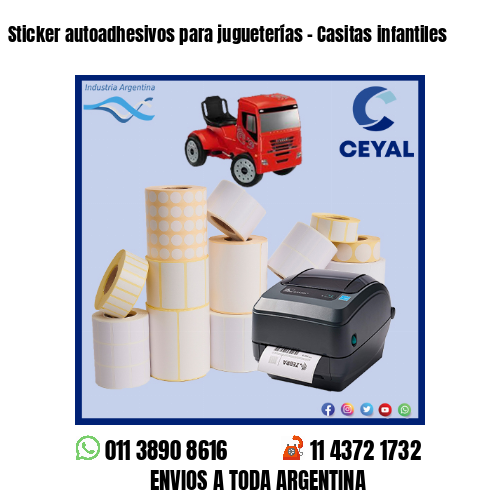 Sticker autoadhesivos para jugueterías – Casitas infantiles