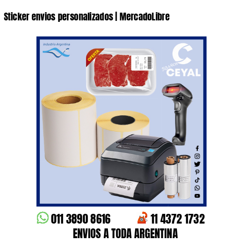 Sticker envios personalizados | MercadoLibre