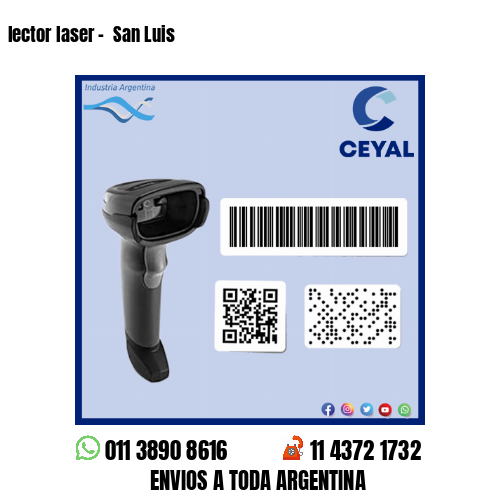 lector laser –  San Luis