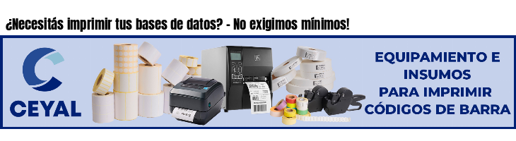 ¿Necesitás imprimir tus bases de datos? - No exigimos mínimos!