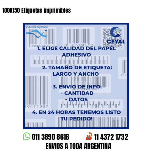 100X150 Etiquetas imprimibles