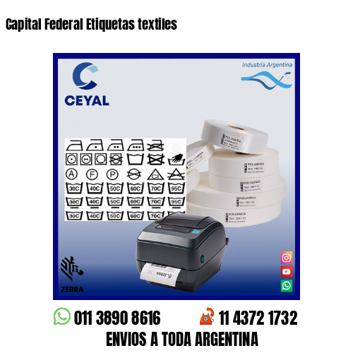 Capital Federal Etiquetas textiles