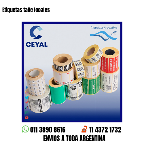 Etiquetas talle locales