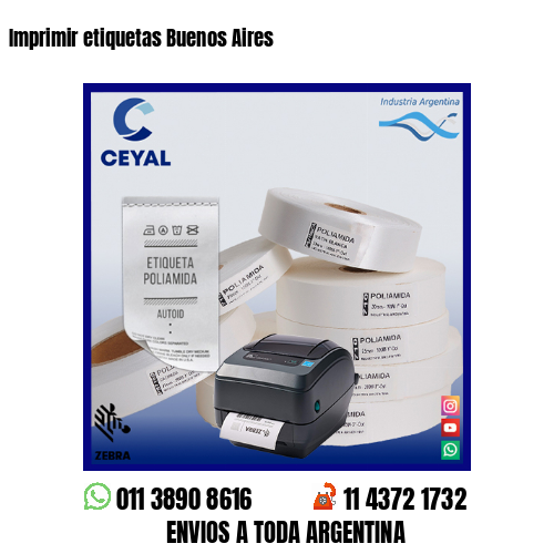Imprimir etiquetas Buenos Aires