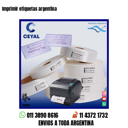 Imprimir etiquetas argentina
